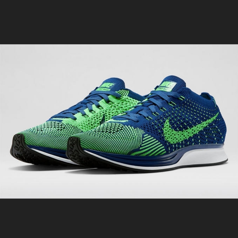 Nike Flyknit Racer 526628-403 Size 10.5